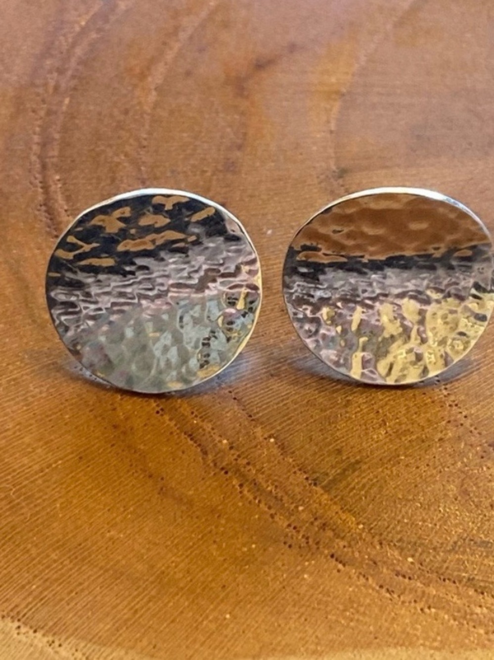 Retired Hammered Disc Earrings